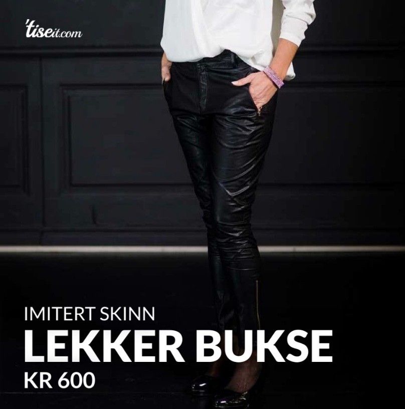 Bukse i imitert skinn | FINN.no Bukse i imitert skinn | FINN.no