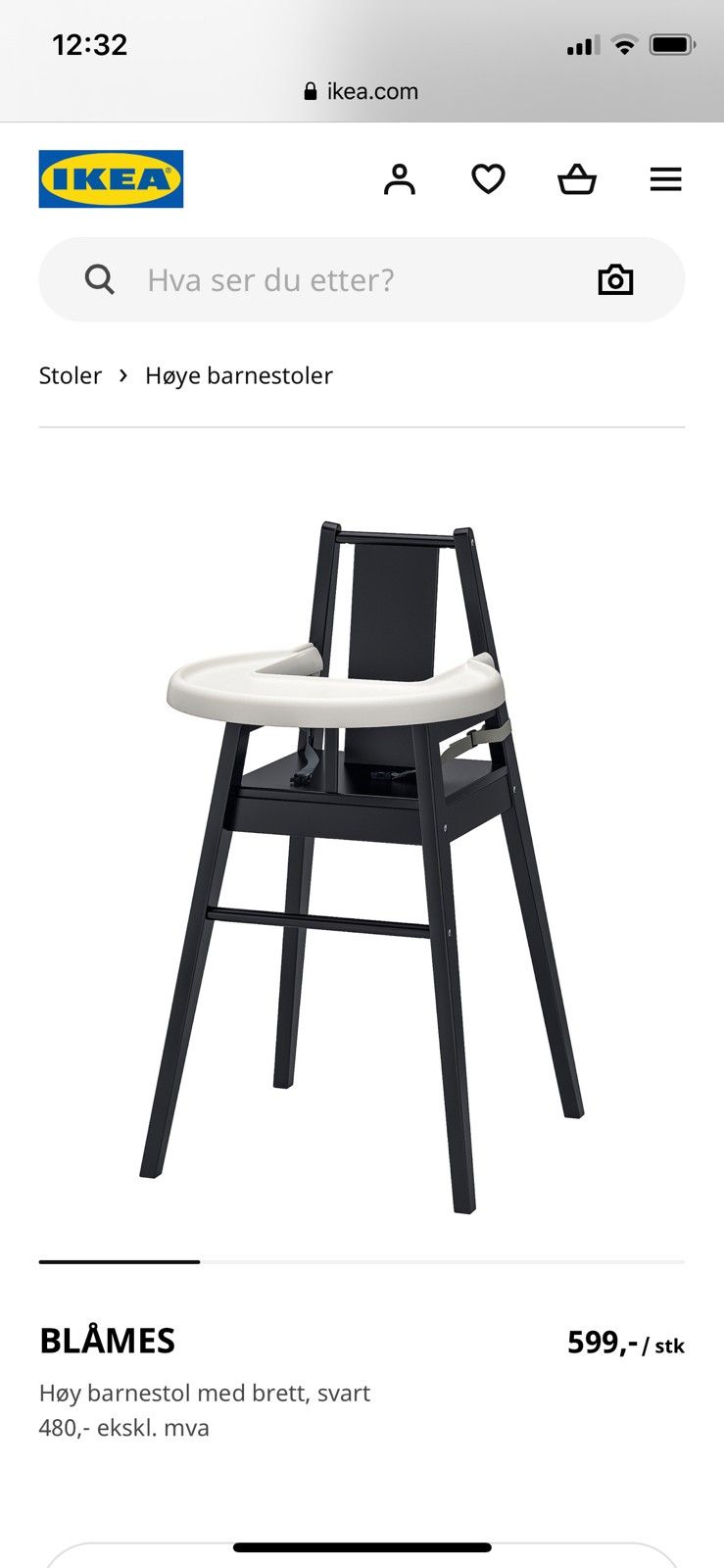 Barnestol fra IKEA Blåmeis | FINN.no Ikea Barnestoler | FINN.no