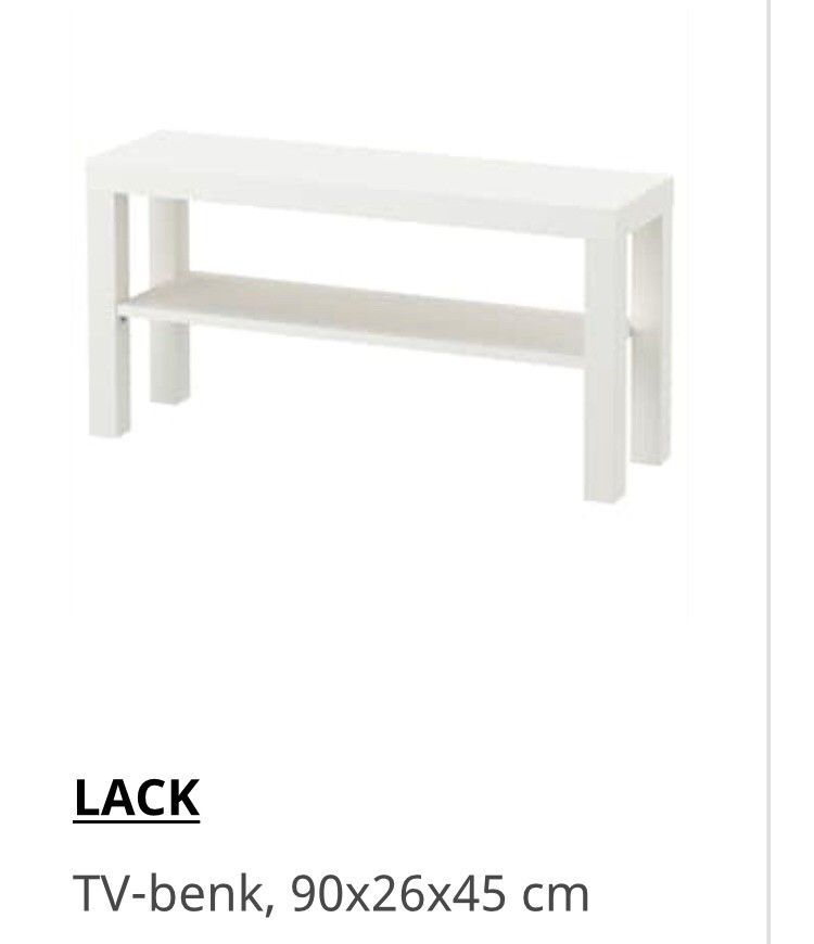 2 stk hvite LACK TV bord fra IKEA | FINN.no Hvitt Lack sidebord fra IKEA selges | FINN.no