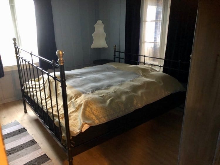 Hovedhuset, det blå rommet. Dobbeltseng. Flott panoramautsikt Galleribilde