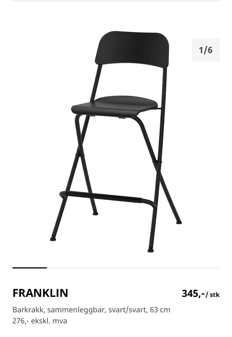 franklin barstoler | FINN.no To ikea Franklin barstoler selges samlet for 300kr | FINN.no