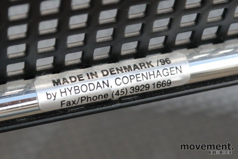 3 stk Hybodan X line stol i sort perforert metall krom 3 stk Hybodan X line stol i sort perforert metall krom