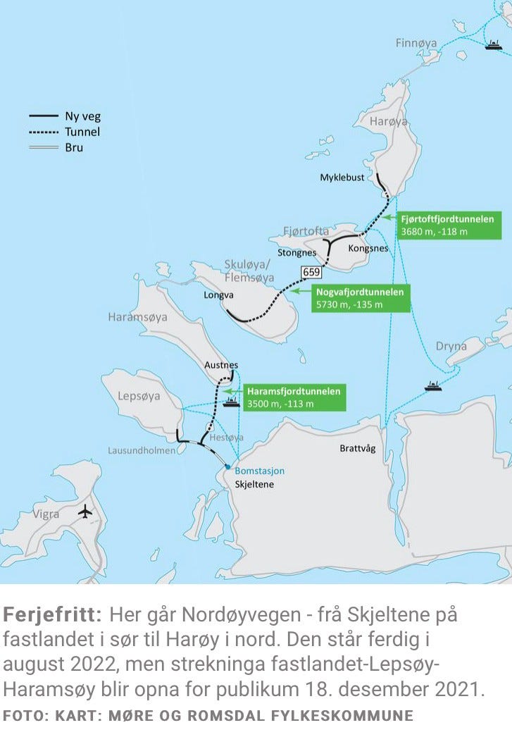 Fergefritt til Finnøya fra august 2022 Galleribilde