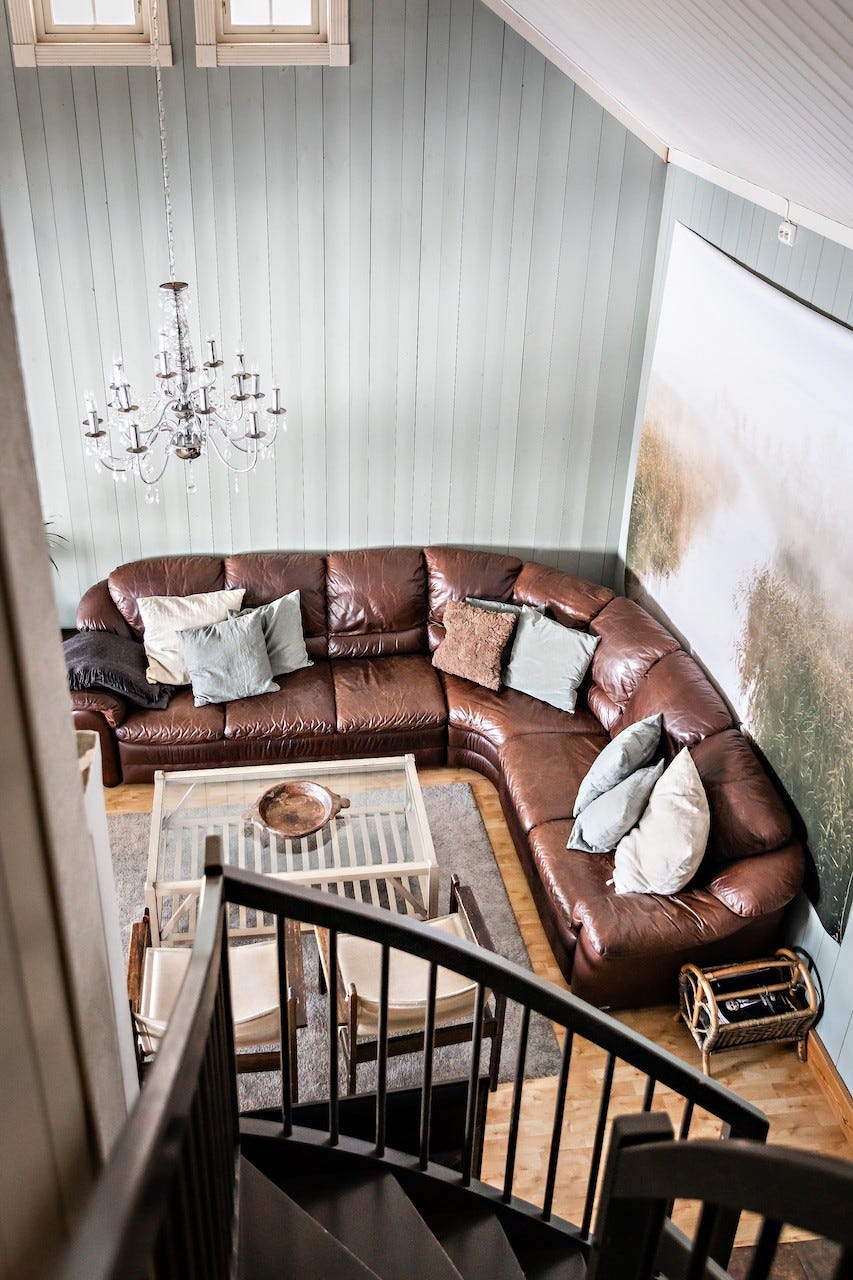 Stua sett fra 2.etasje Galleribilde