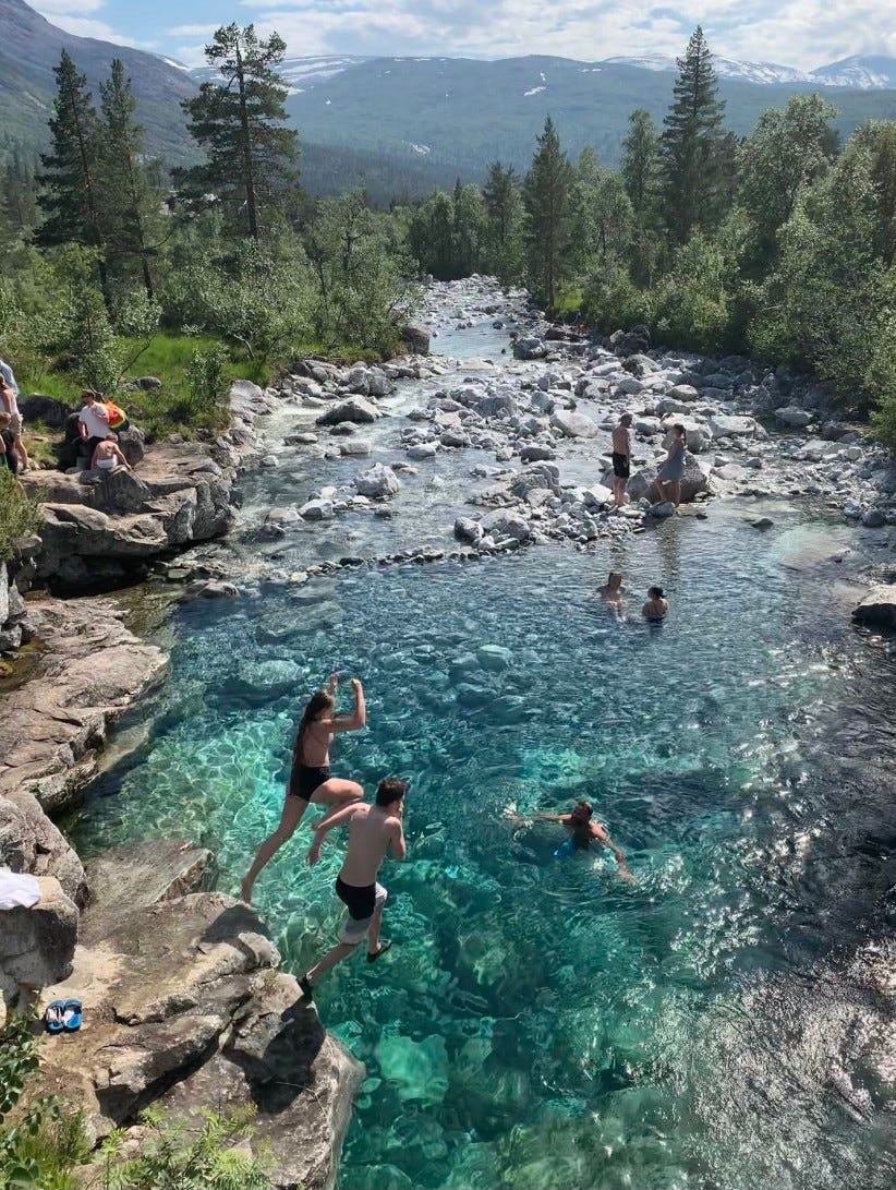 «Keep smiling» badekulp (Foto: Siv Helen Lekven) Galleribilde