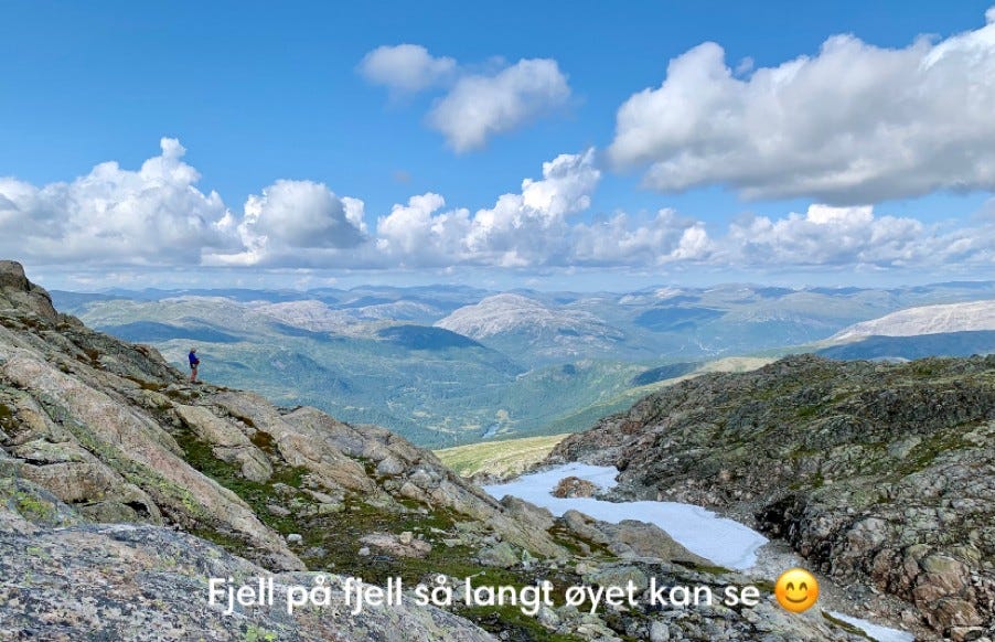 På vei opp Seldalsnuten (Foto: Siv Helen Lekven) Galleribilde