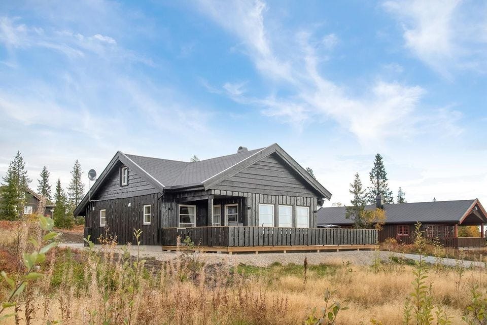 Fasade hytte Galleribilde