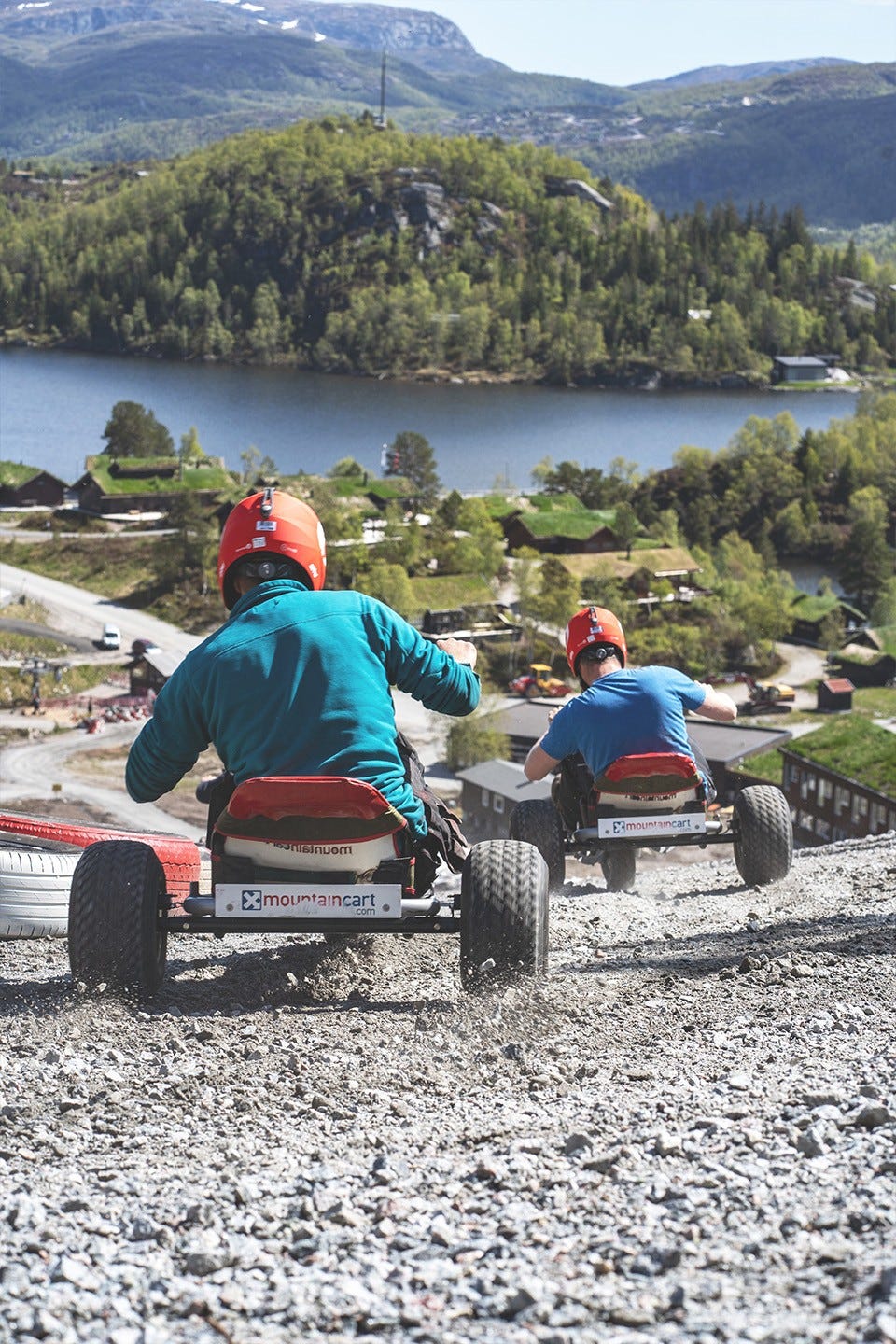 Mountain cart-400 m fra hytte Galleribilde