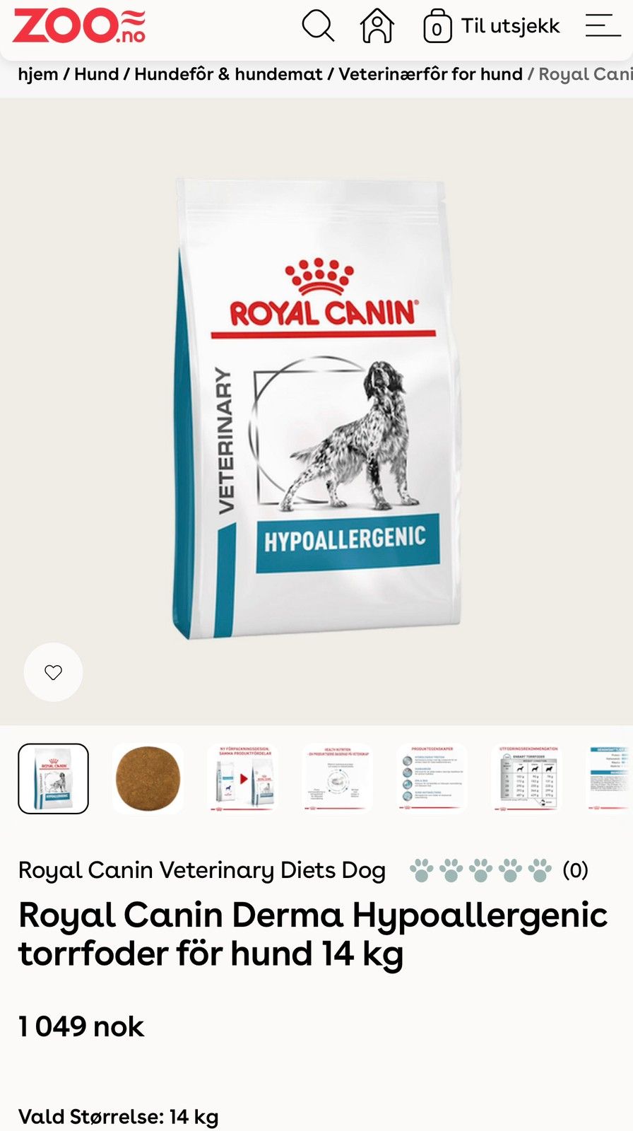 hypoallergenic hund 14 kg