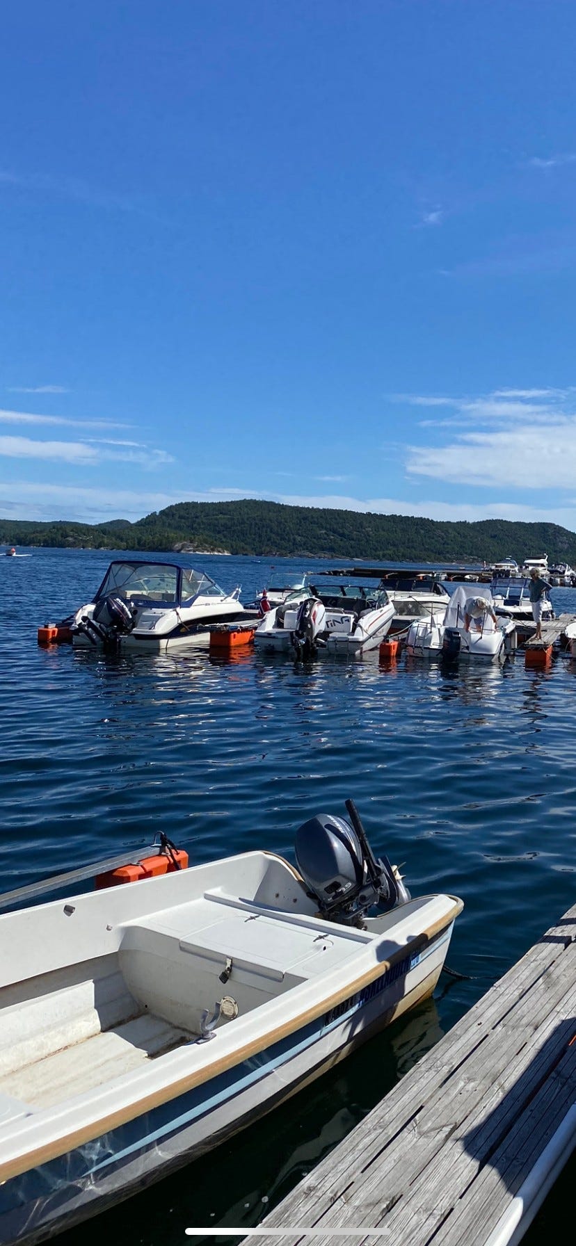 Felles båthavn. Hytten har båtplass tilgjengelig. Galleribilde