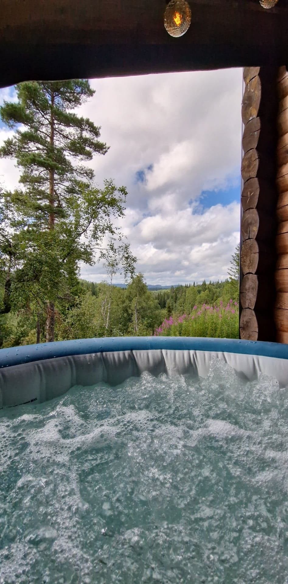 Utsikt fra boblebad. Galleribilde