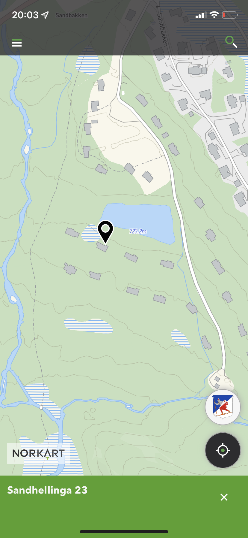 Plassering hytta Galleribilde