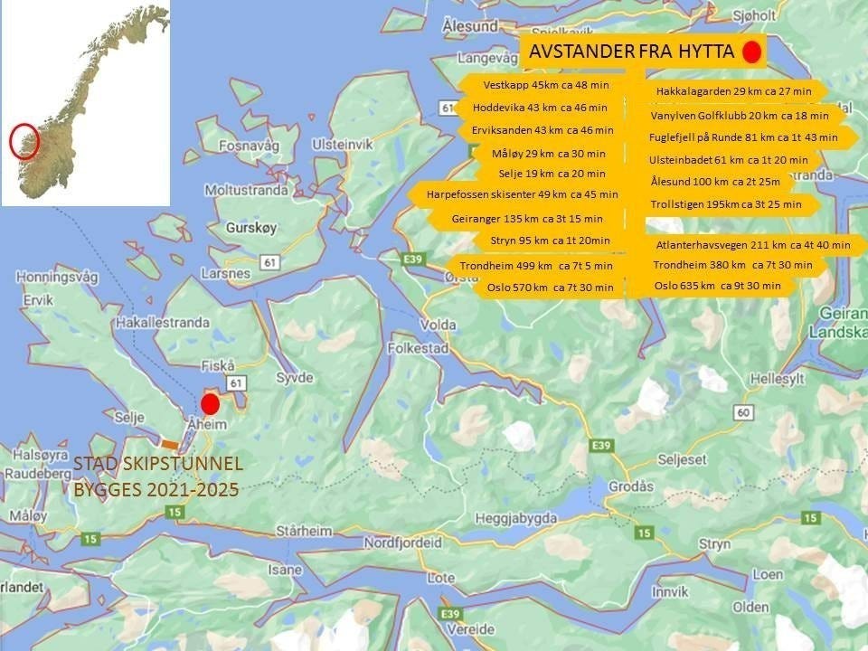 Avstandsoversikt Galleribilde