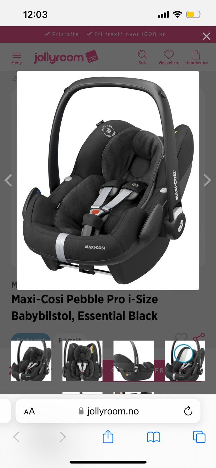 Cybex Barnesete Isofix Finn Torget