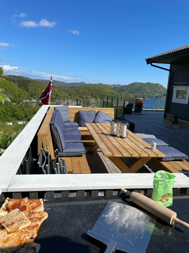 Utekjøkken med grill Galleribilde