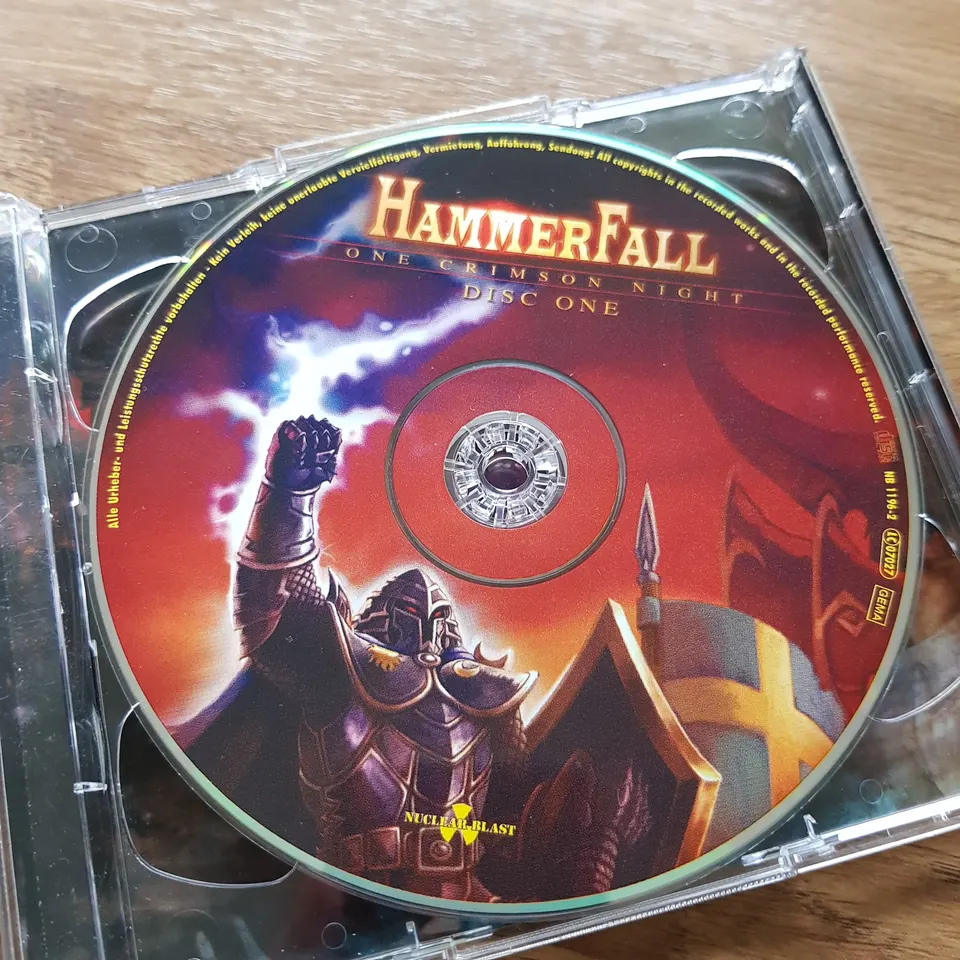Hammerfall - One Crimson Night (live) CD, 2 discs, pent