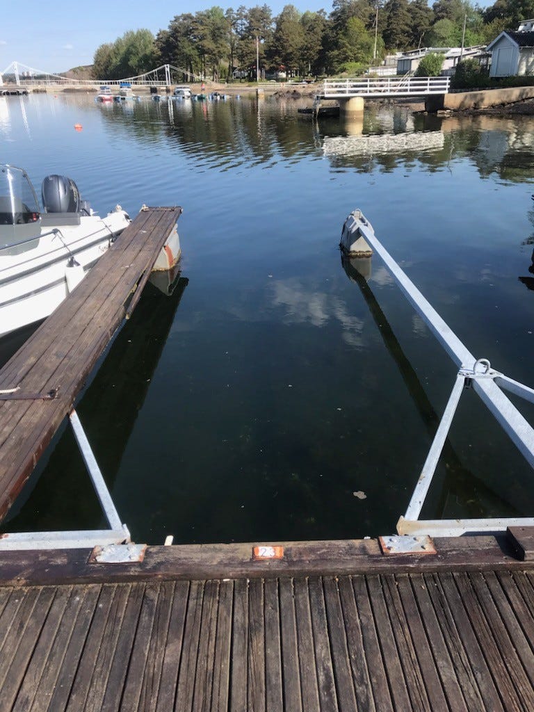 båtplass, bredde 2, 5 meter , dybde 1, 5 ( ca) Galleribilde