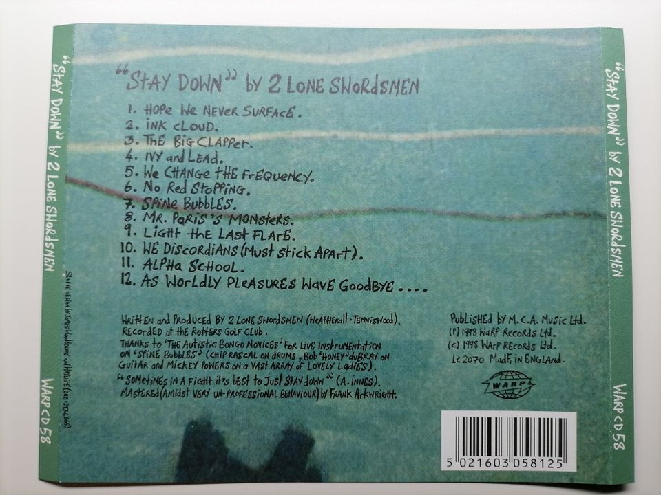 2 Lone Swordsmen – Stay Down LP 2 Lone Swordsmen – Stay Down | Releases | Discogs