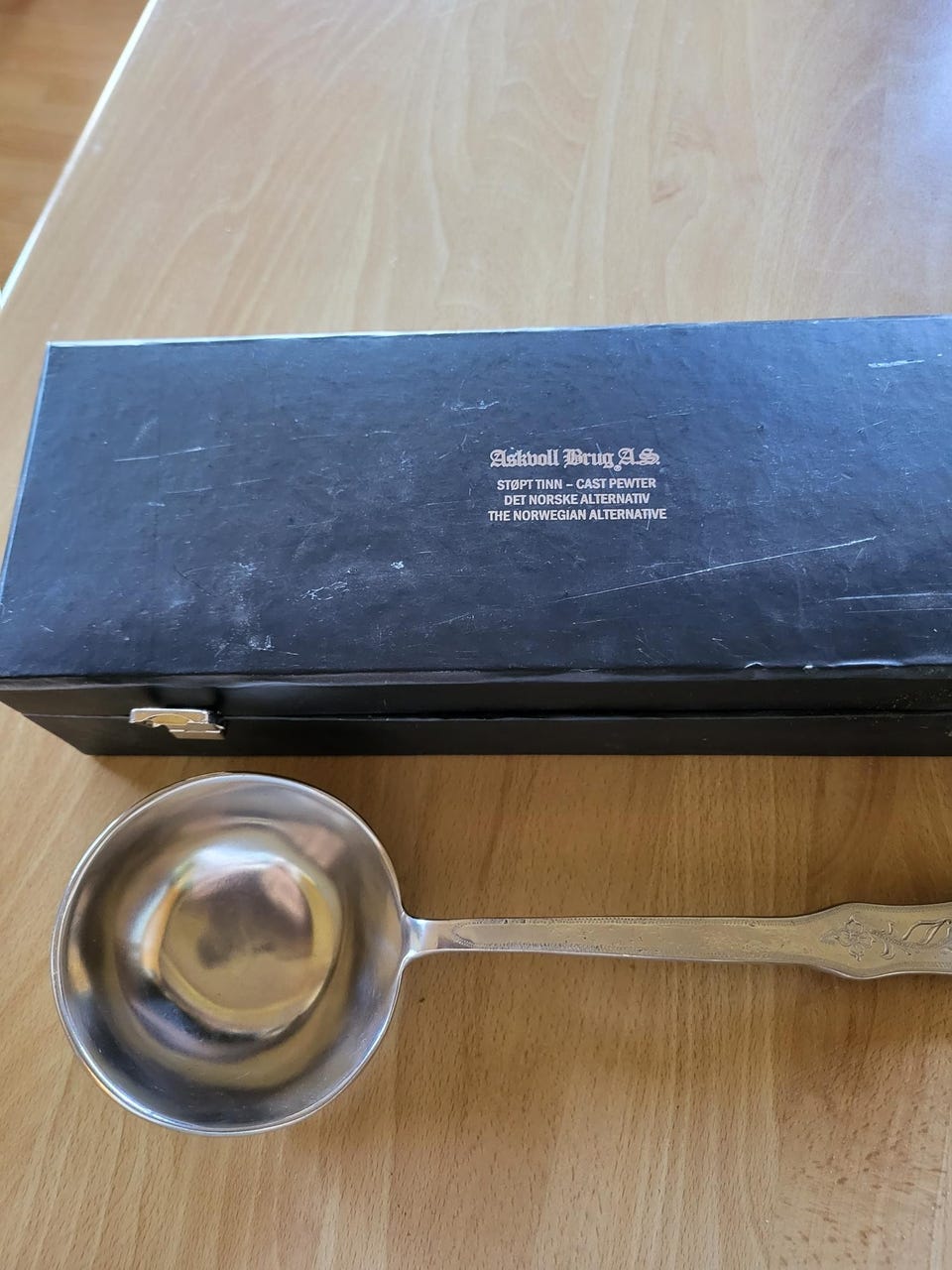 Tinn øse/ skje fra Askvoll brug | FINN-torget