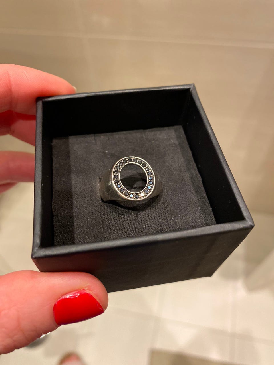 【Tom Wood】Open Oval Spinel Ring TOM WOOD OPEN OVAL RING SILVER NEW SEASON PARLOUR X ONLINE