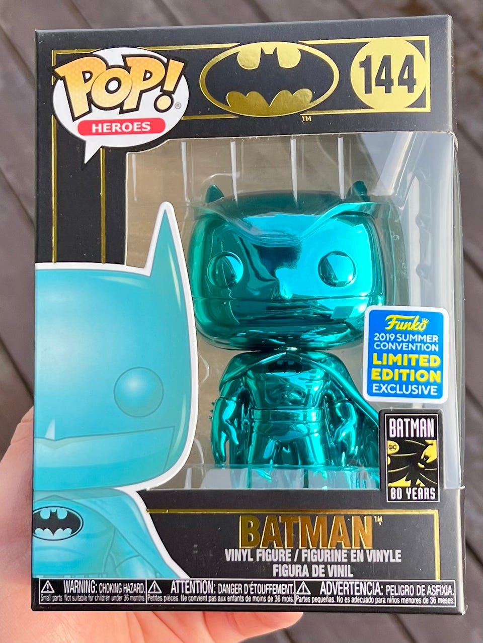 Dc Comics Blue Chrome Batman Pop DC Comics Batman – Batman Teal