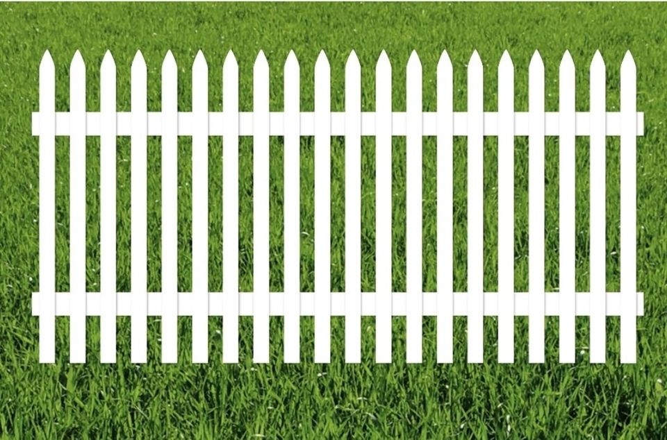Ferdigmalt Stakittgjerde () Ferdigmalt Stakittgjerde