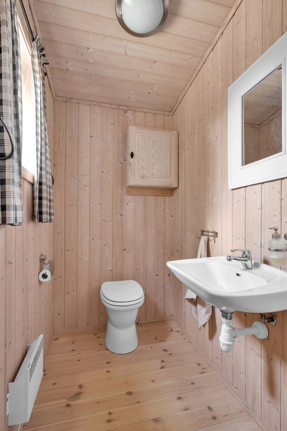 Toalett med vask Galleribilde