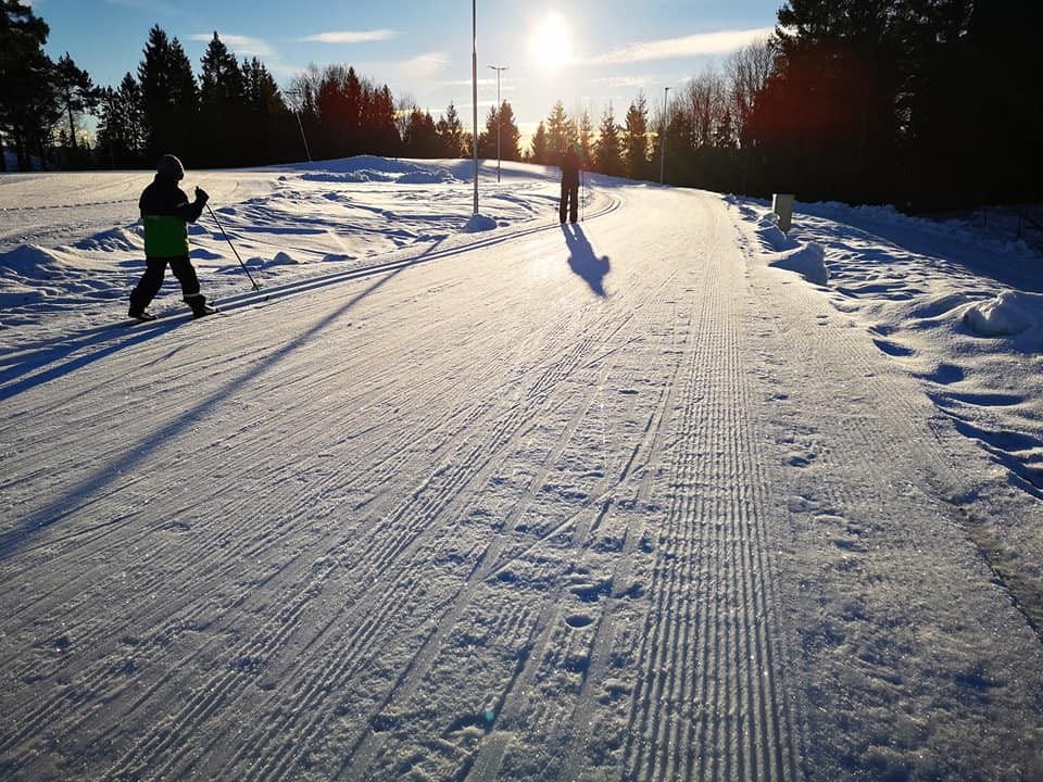 Skiløyper 5 min å gå fra huset. Galleribilde