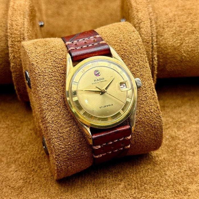 RADO WORLD TRAVEL 手巻き時計 57ジュエル RADO WORLD TRAVEL 手巻き時計 57ジュエル RADO WORLD TRAVEL 手