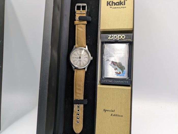 Hamilton - Khaki - Ingen reservasjonspris - ZIPPO - Herre - 2000