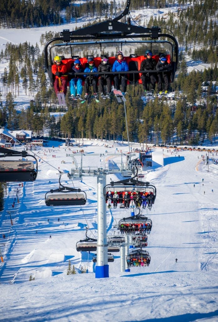 Nesfjellet alpin 8-10 min kjøring fra hytta (bilde lånt) Galleribilde