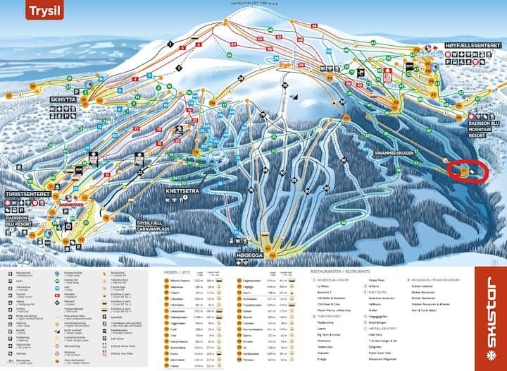 Hytta ligger ved heisen Brynbekken Galleribilde