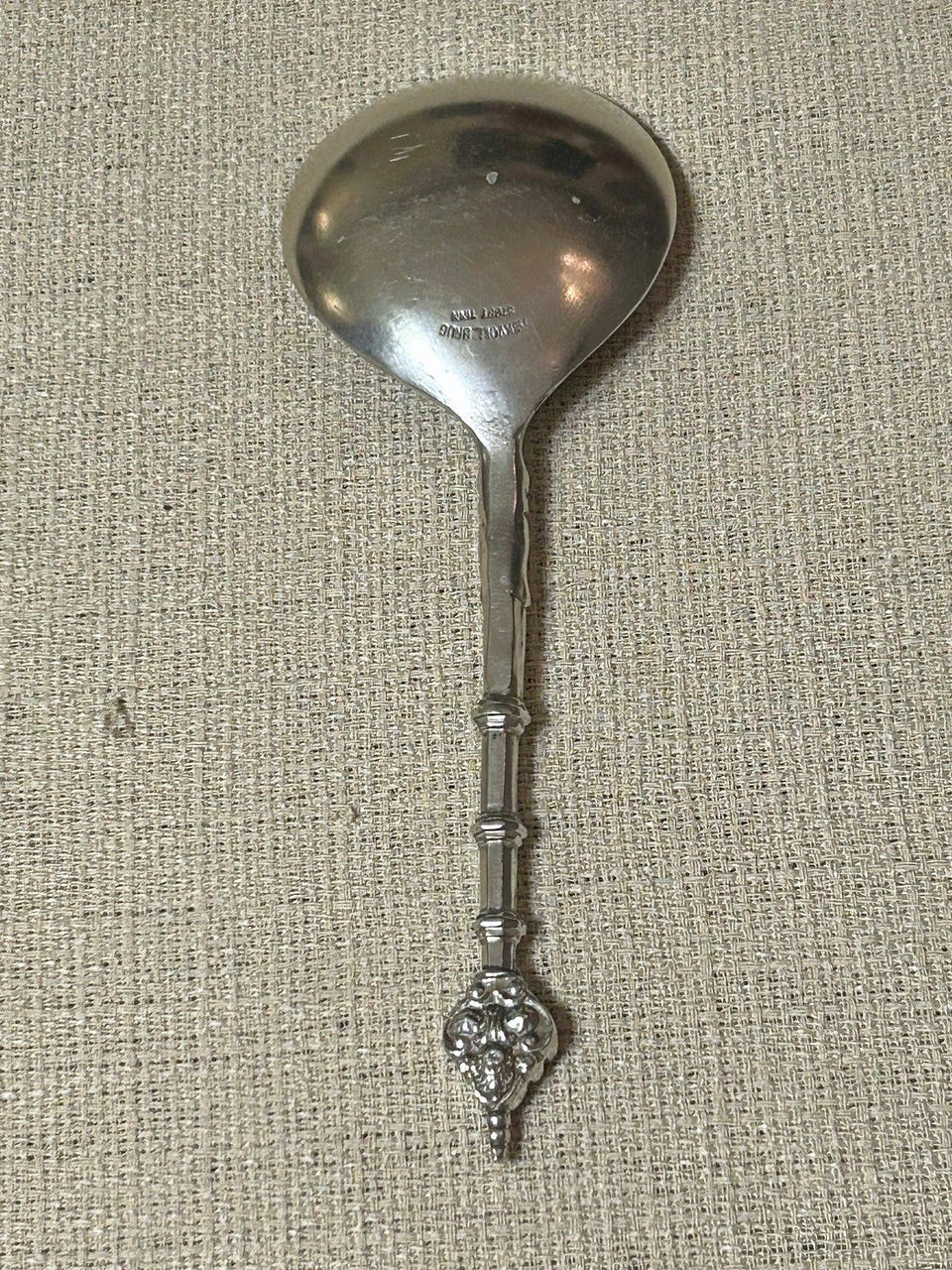 Gammel øse fra Askvoll Brug. Støpt tinn. | FINN-torget