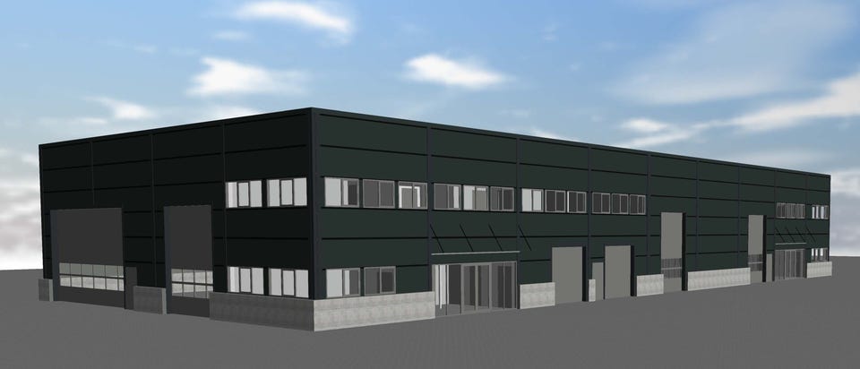 Nybygg for forretning/industri/lager - rett ved E6 like sør for Trondheim