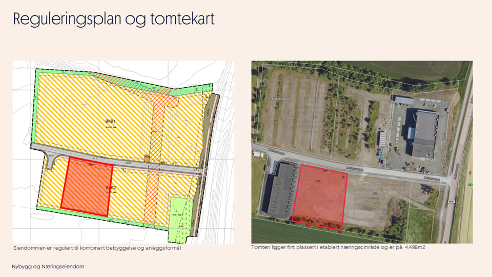 Nybygg for forretning/industri/lager - rett ved E6 like sør for Trondheim