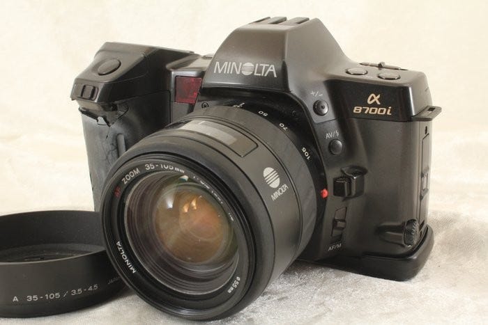MINOLTA a 8700i AF ZOOM 35-105mm 1:3.5-4.5 一眼レフ フィルム