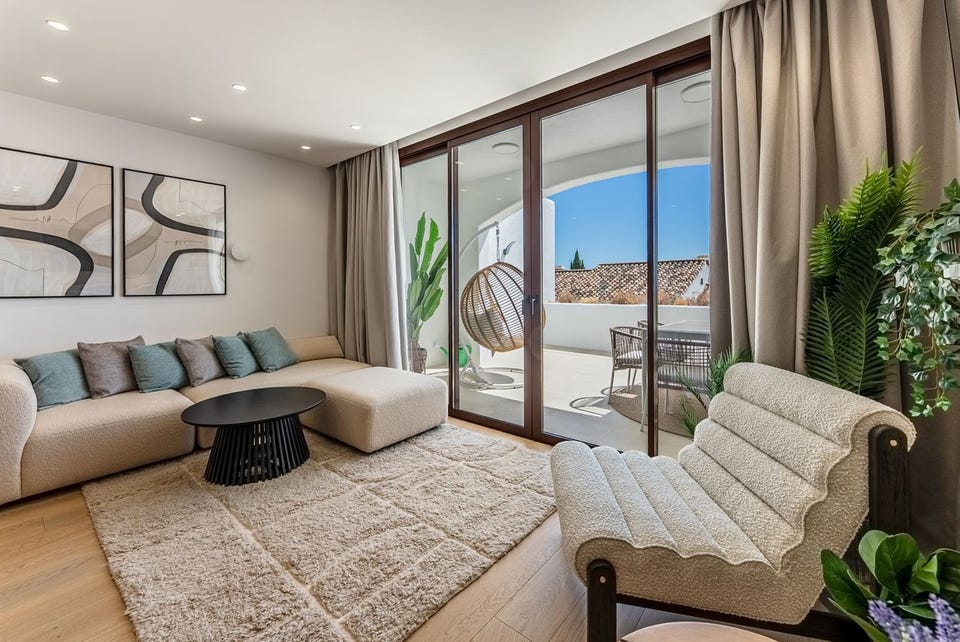 Unik 3-soveroms rekkehus med panoramautsikt mot havet - 33kvm terrasse med privat jacuzzi - Eksklusivt boligområde – bilde 5