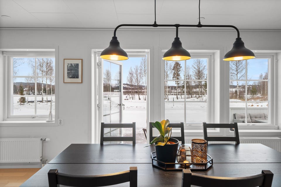 Alle vinduene i boligen har 3-lags isolerglass fra 2020.