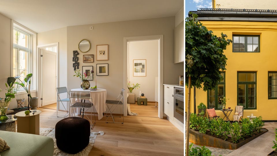 Innflyttingsklar 2-roms med høy standard og egen terrasse | Historisk sjarm i idyllisk bakgård