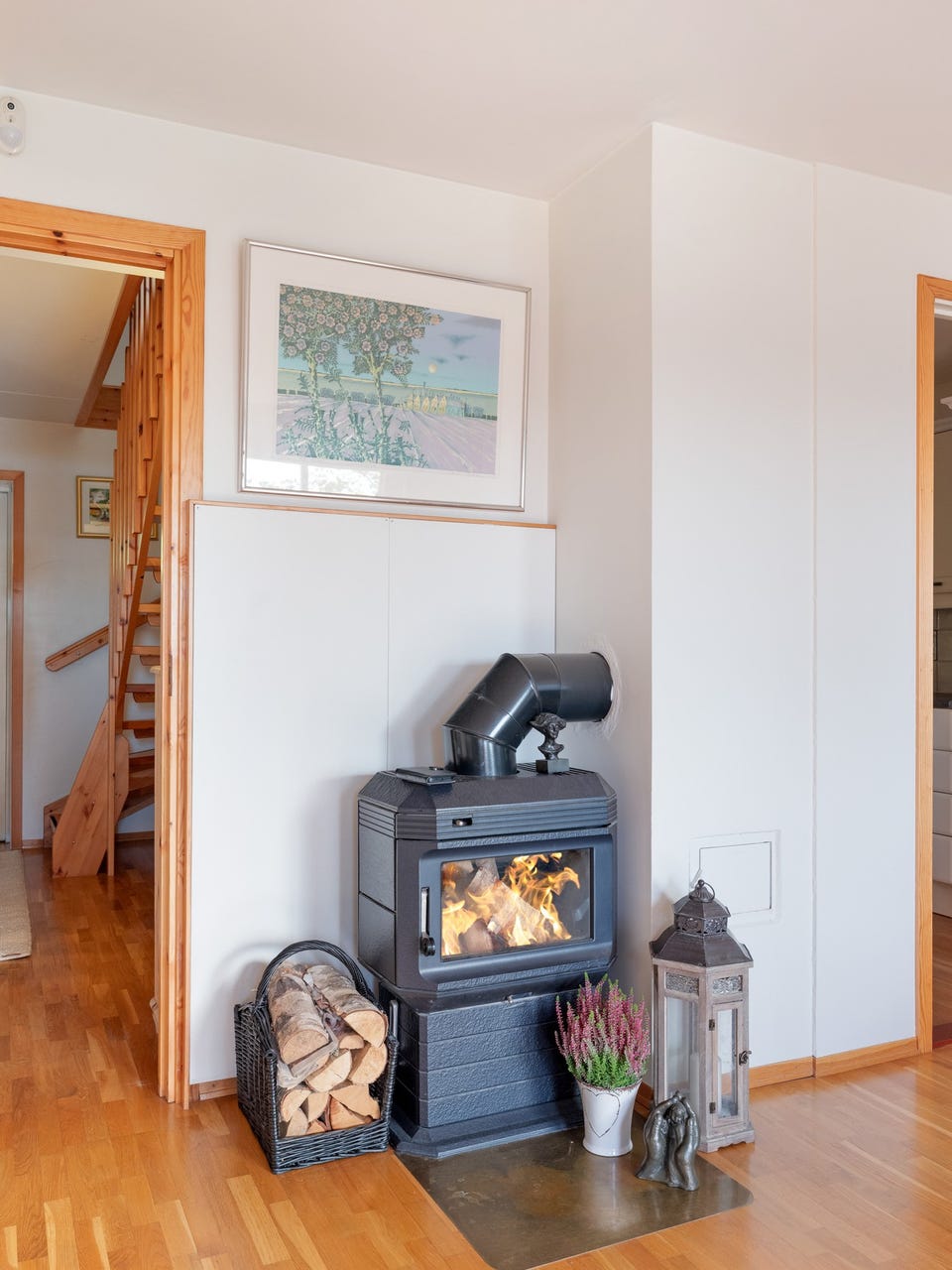 Peisovnen bidrar til ekstra varme og hygge på kalde dager.