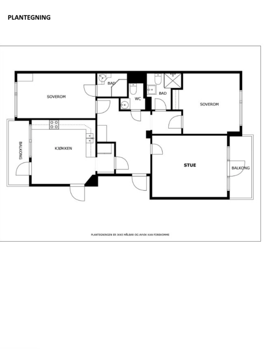 Floor plan of the flat