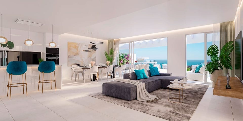 La Cala de Mijas · Adelfa P1 · Unik penthouse med panoramahavutsikt · 3 soverom · Et av prosjektets beste toppleilighet