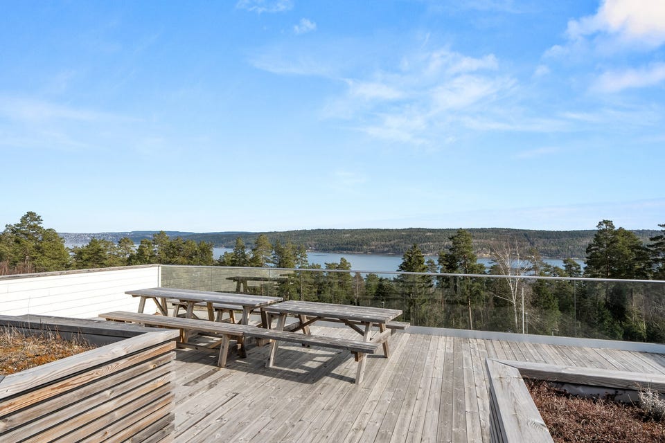 Felles takterrasse for beboerne i sameiet.