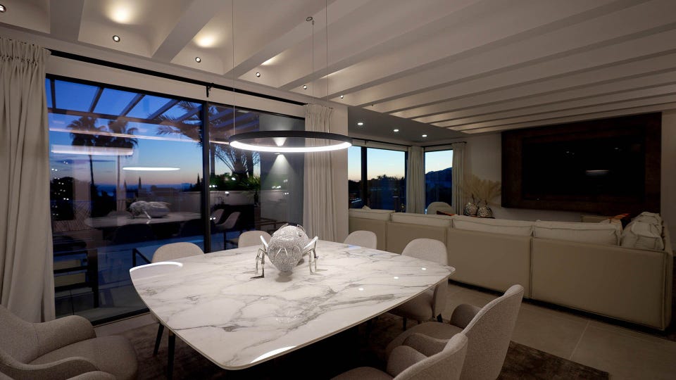 Marbella - Førsteklasses beliggenhet, Totalrenovert villa på Golden Mile med panoramautsikt – bilde 3