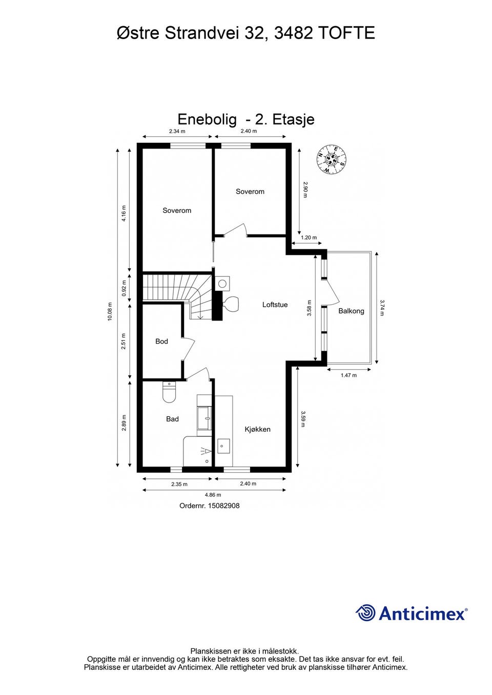 Plantegning 2. etasje.
