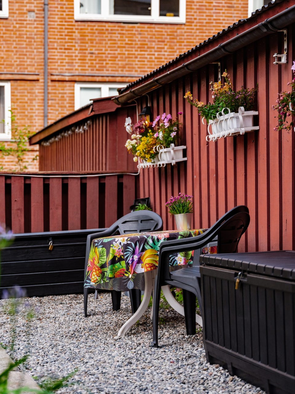 Et av sameiets felles uteområder.