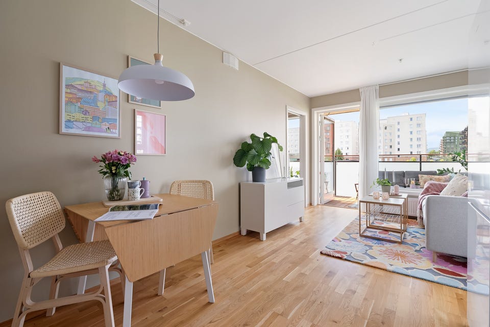 Gartnerløkka Borettslag består av 56 antall seksjoner.