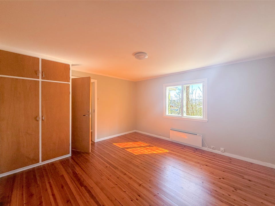 Spacious storage room on the lower floor.