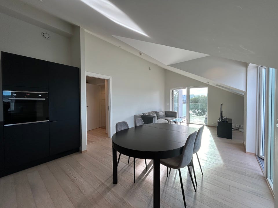 From the kitchen towards the living room