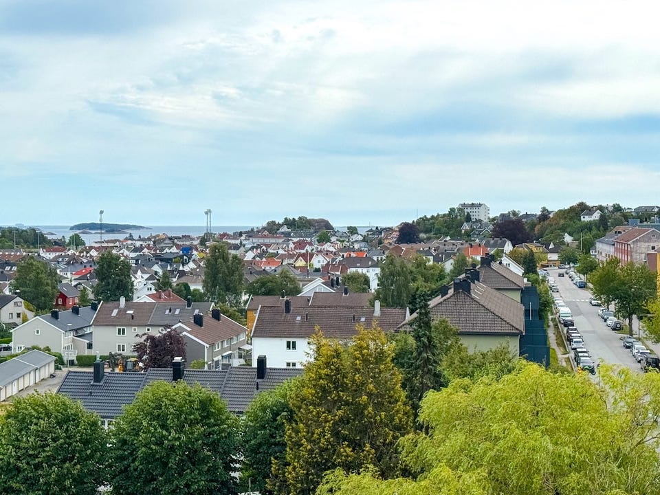 Utsikt over Lund og omkringliggende boligområder.